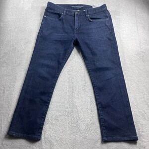 Banana Republic Traveler Jean 33x24* Slim Fit Mens Denim Pant Blue Dark Wash